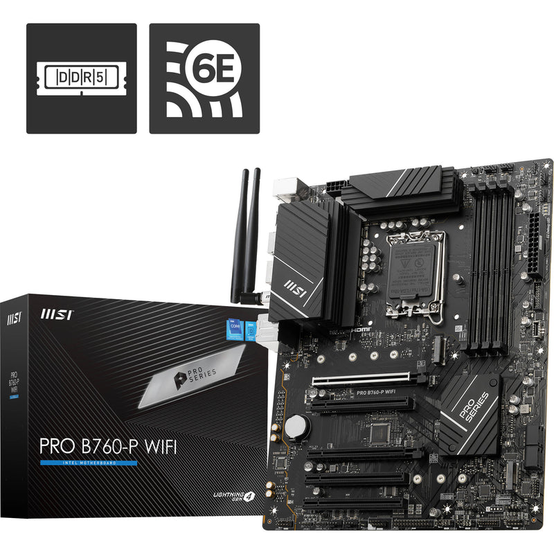 MSI PRO B760-P WIFI LGA 1700 ATX Motherboard