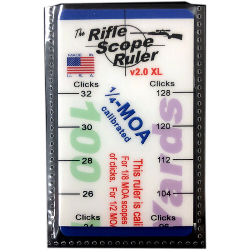 Rifle Scope Ruler (MOA Version)