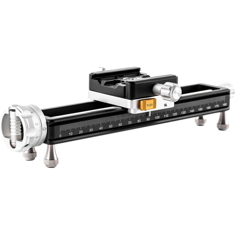 NiSi Macro Focusing Rail NM-200S with 360&deg; Rotating Clamp (7.9" Length)