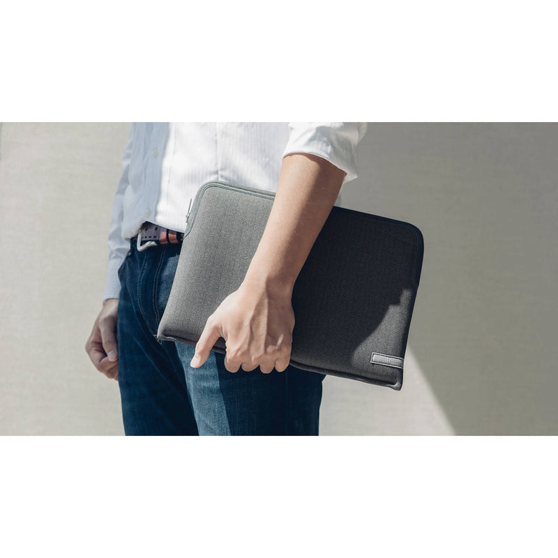 Moshi Pluma Laptop Sleeve (Herringbone Gray)