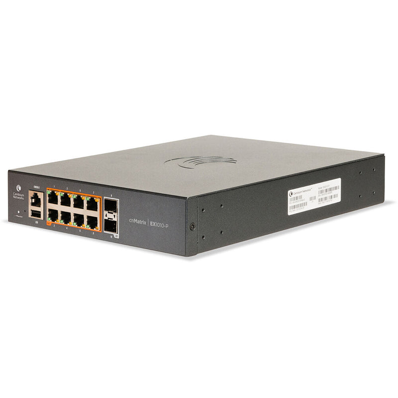 Cambium cnMatrix EX1010-P 8-Port PoE+ Compliant Gigabit Managed Network Switch