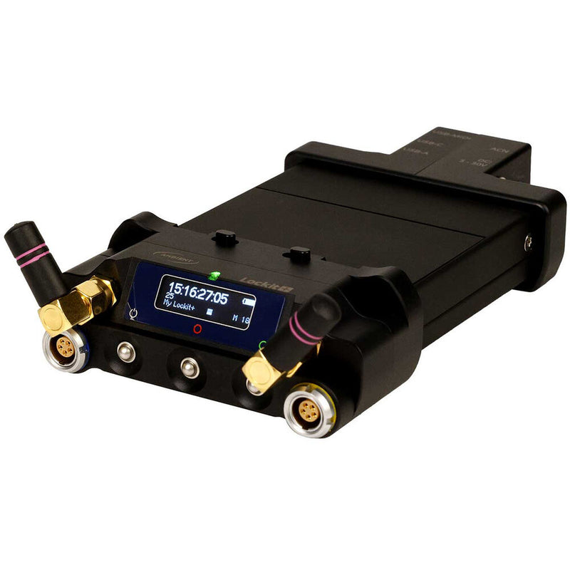 Ambient Recording ACN-LP-E Lockit+ Timecode Generator with Standard Extension & RF Scan Antenna