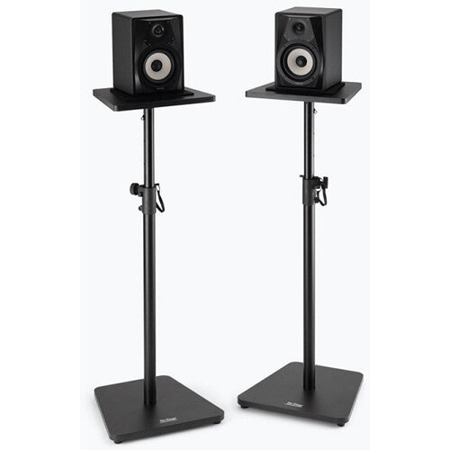 On-Stage Wood Studio Monitor Stands (Black, Pair)