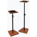 On-Stage Wood Studio Monitor Stands (Rosewood, Pair)