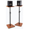 On-Stage Wood Studio Monitor Stands (Rosewood, Pair)