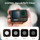 K&F Concept 4-in-1 Filter Kit for GoPro HERO9/10/11 Black (ND8, ND16, ND32, CPL)