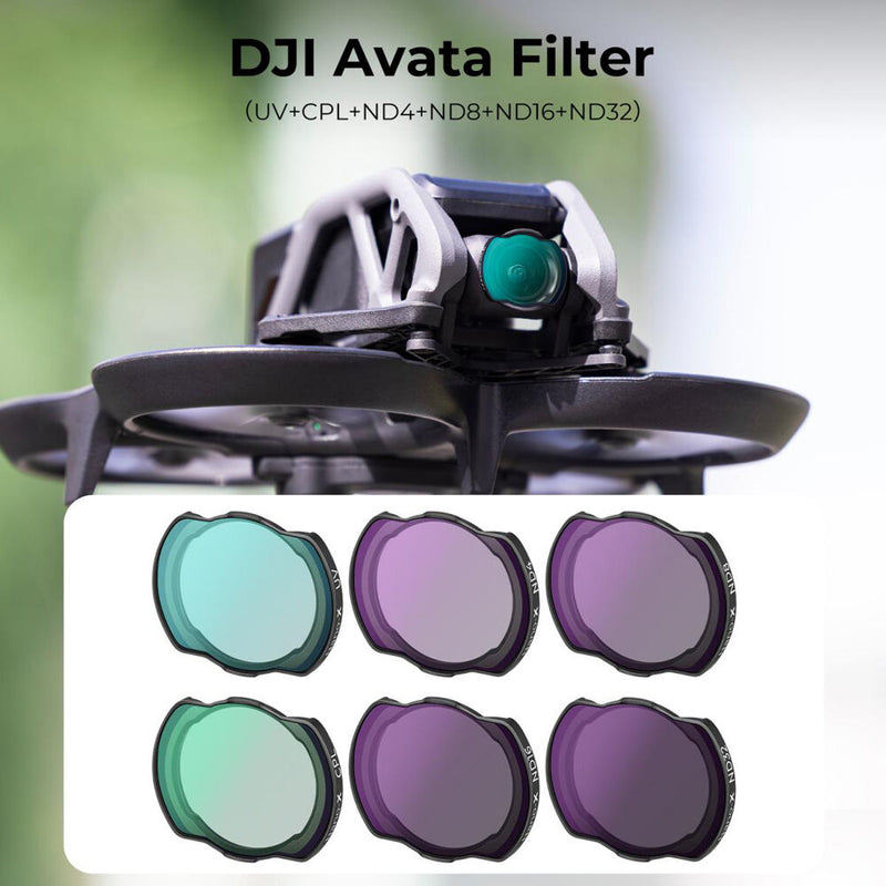 K&F Concept ND/UV/CPL Filter Kit for DJI Avata (6-Pack)