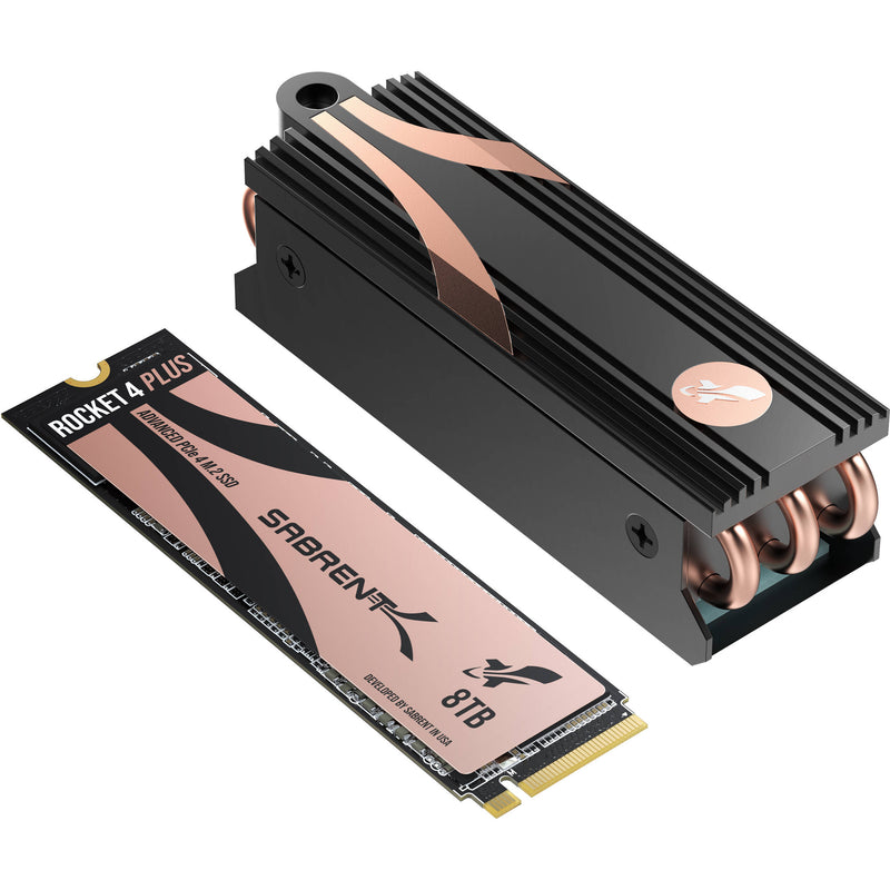 Sabrent 8TB Rocket 4 Plus NVMe PCIe 4.0 M.2 Internal SSD with Heatsink