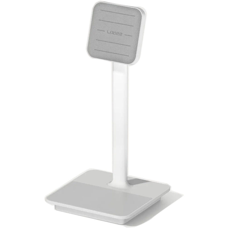 LAB22 Magnetic Phone Stand with Dual Wireless Charging (Silver)