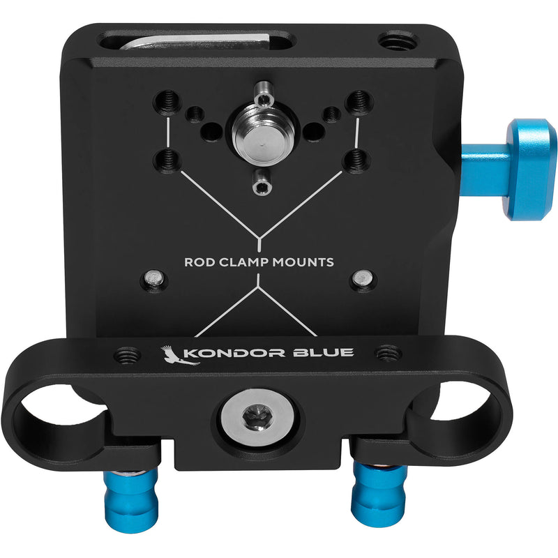 Kondor Blue Mini V-Mount Basic Rod Kit (Raven Black)