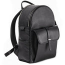 Artisan & Artist Premium Leather Tokyo Backpack (Black)