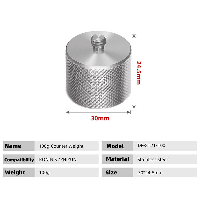 DigitalFoto Solution Limited 1/4"-20 Screw-On Gimbal Counterweight (3.5 oz)