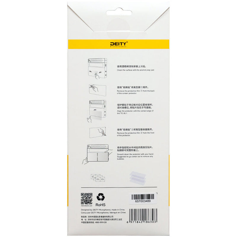 Deity Microphones Screen Protector for TC-SL1 Smart Slate (3-Pack)