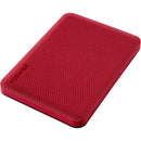 Toshiba 2TB Canvio Advance USB-A 3.2 Gen 1 Portable Hard Drive (Red)