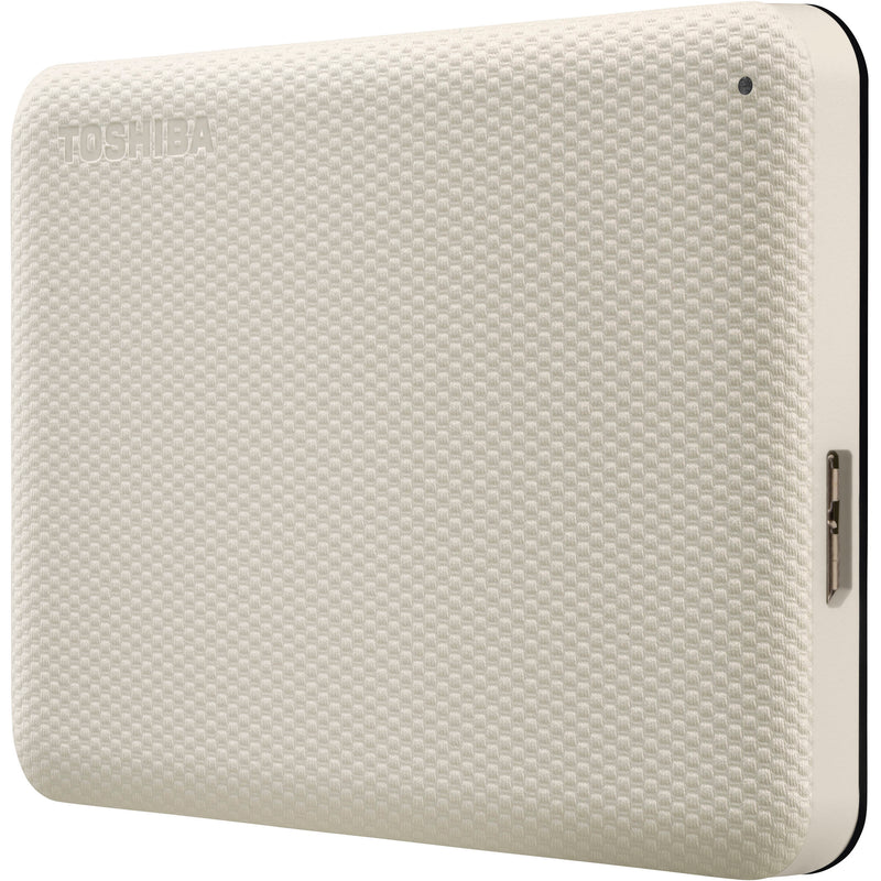 Toshiba 2TB Canvio Advance USB-A 3.2 Gen 1 Portable Hard Drive (White)