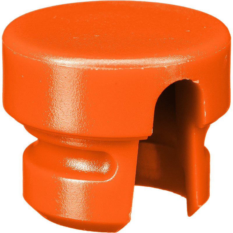 Cable Techniques Low-Profile Cap for Low-Profile XLR Connectors, Outlet for up to 6.0mm OD Cable (Large, Orange)