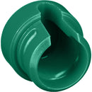 Cable Techniques Low-Profile Cap for Low-Profile XLR Connectors, Outlet for up to 6.0mm OD Cable (Large, Green)