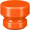 Cable Techniques Low-Profile Cap for Low-Profile XLR Connectors, Outlet for up to 6.0mm OD Cable (Large, Orange)