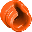 Cable Techniques Low-Profile Cap for Low-Profile XLR Connectors, Outlet for up to 6.0mm OD Cable (Large, Orange)