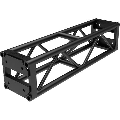 Global Truss DT-GP4 End Plated Square Truss Straight Segment (4', Black)