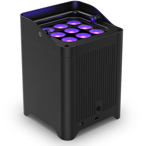 CHAUVET DJ Freedom Flex H9 IP Weather-Resistant Battery-Powered RGBAW+UV LED PAR Kit with Charging Case (6-Pack)