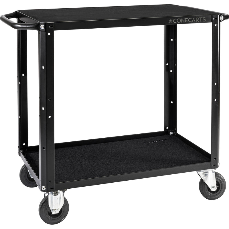 ConeCarts Small 2-Shelf Workstation Cart