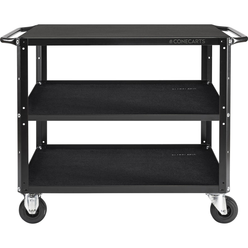 ConeCarts Large 3-Shelf Workstation Cart