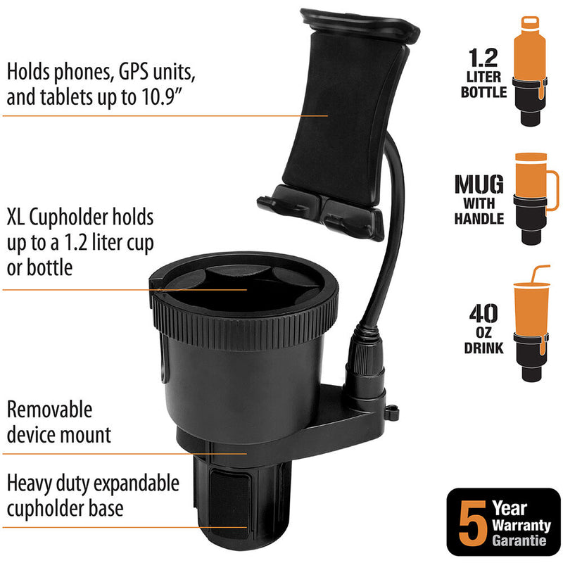 ToughTested Tough & Thirsty Mega XL Device & Cupholder