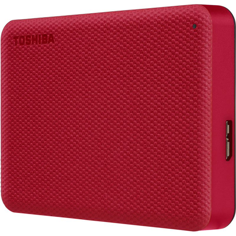 Toshiba 4TB Canvio Advance USB-A 3.2 Gen 1 Portable Hard Drive (Red)