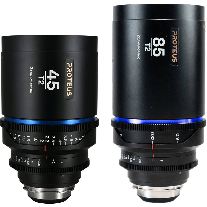 Venus Optics Laowa Proteus 2x Anamorphic 45 & 85mm T2 Lens Bundle (PL/EF, Feet, Blue Flare)