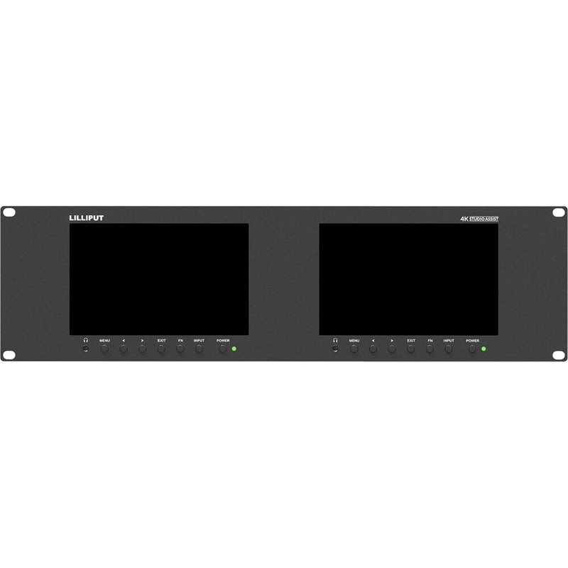 Lilliput Dual 7" Monitor Rackmount with HDMI/SDI Input/Output (3 RU)