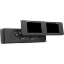 Lilliput Dual 7" Monitor Rackmount with HDMI/SDI Input/Output (3 RU)