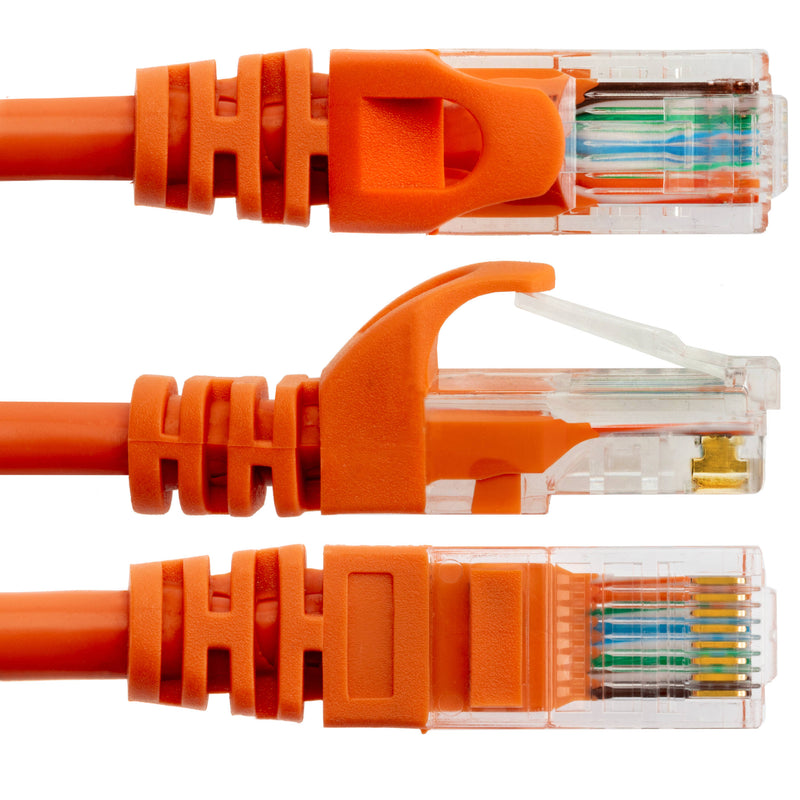 Pearstone Cat 5e Snagless Network Patch Cable (Orange, 14')