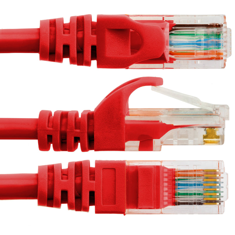 Pearstone Cat 5e Snagless Network Patch Cable (Red, 1')