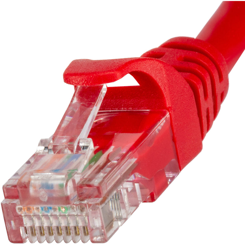 Pearstone Cat 5e Snagless Network Patch Cable (Red, 1')