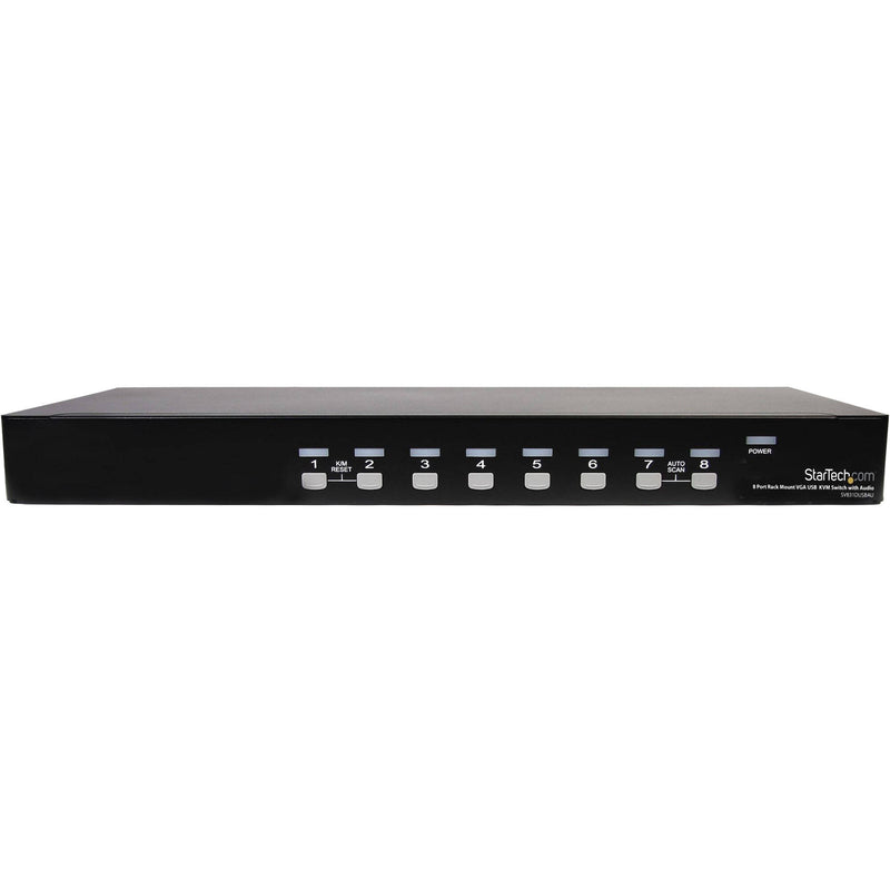 StarTech 8-Port Rackmount USB VGA KVM Switch with Audio