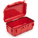 Seahorse 57 Micro Hard Case (Red, Rubber Liner and Mesh Lid Retainer)