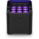 CHAUVET DJ Freedom Par H9 IP X4 Battery-Powered IP54 RGBAW+UV LED PAR Kit with Bag, Remote, and Multi-Charger (4-Pack)