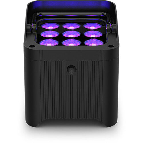 CHAUVET DJ Freedom Par H9 IP X4 Battery-Powered IP54 RGBAW+UV LED PAR Kit with Bag, Remote, and Multi-Charger (4-Pack)