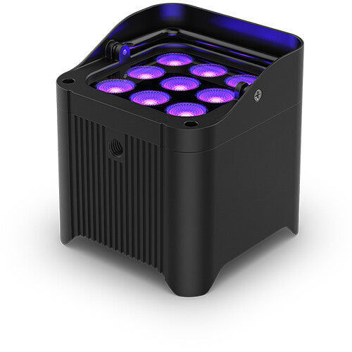 CHAUVET DJ Freedom Par H9 IP X4 Battery-Powered IP54 RGBAW+UV LED PAR Kit with Bag, Remote, and Multi-Charger (4-Pack)