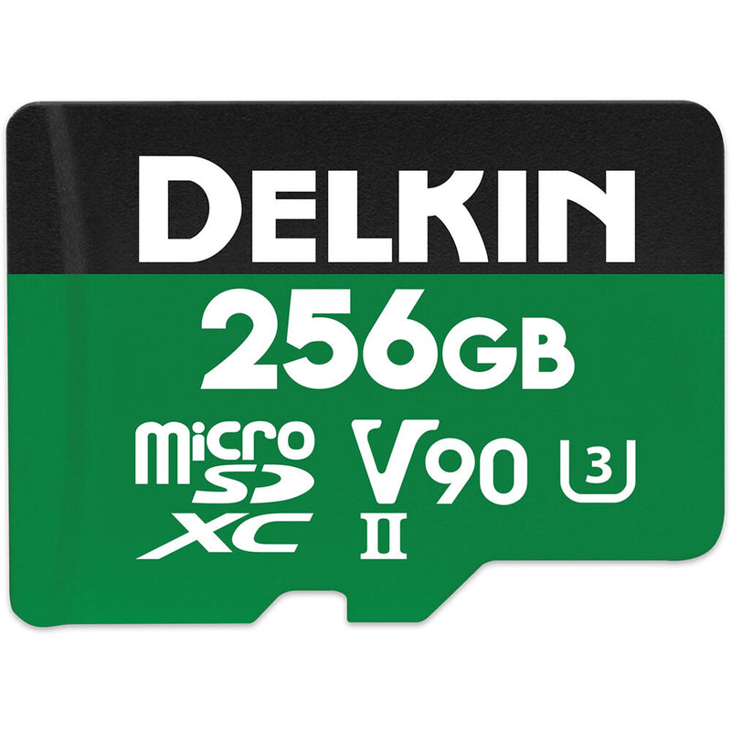 Delkin Devices 256GB POWER UHS-II microSDXC Memory Card with microSD Adapter