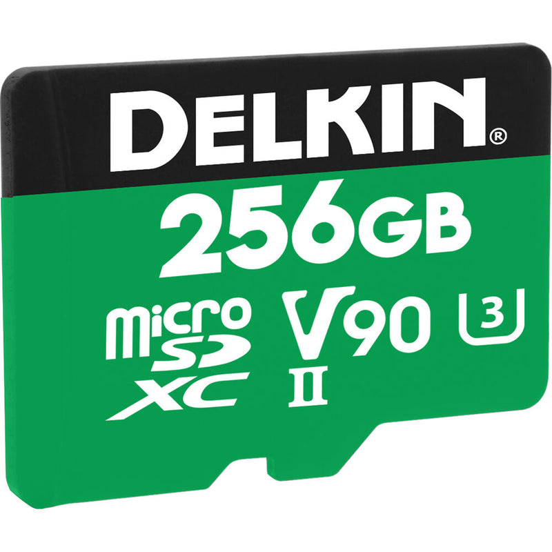 Delkin Devices 256GB POWER UHS-II microSDXC Memory Card with microSD Adapter