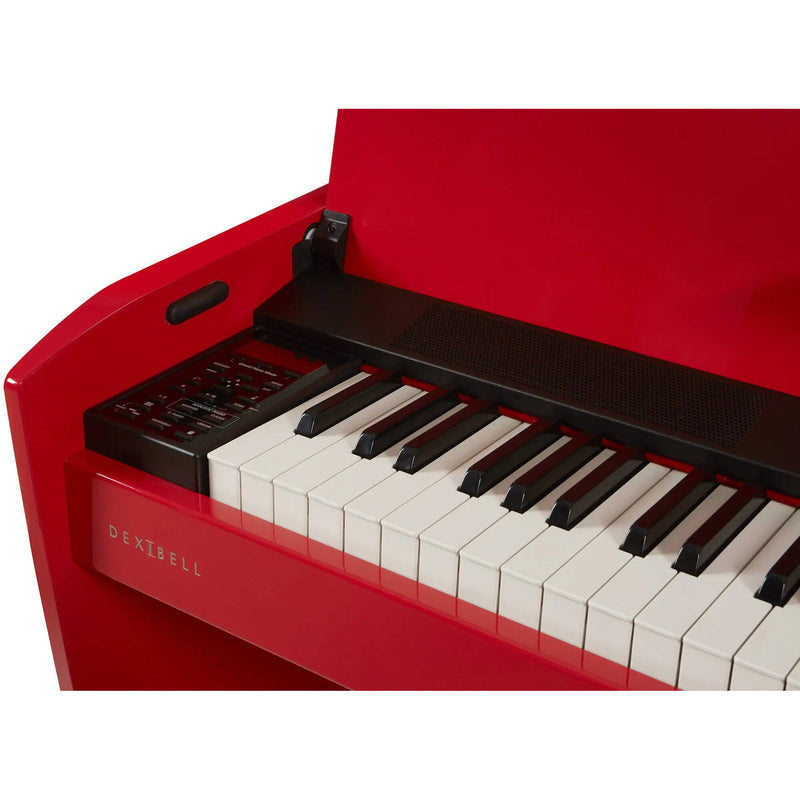 Dexibell VIVO H10 Digital Upright Piano with Bench (Polished Dark Red)