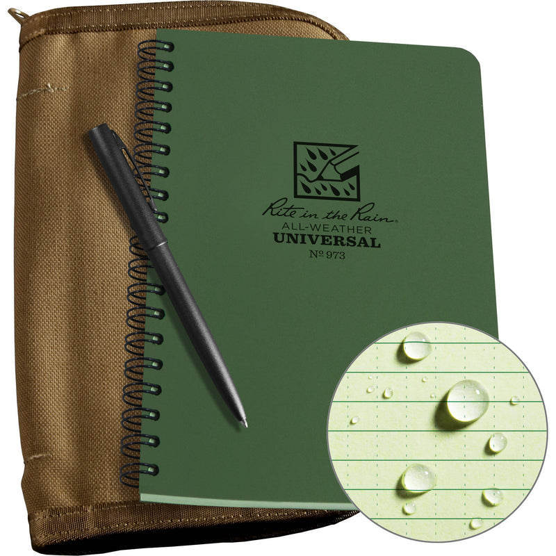 Rite in the Rain Side Spiral Kit (4.75 x 7", Green)