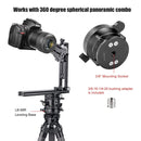 Sunwayfoto LB-68R Leveling Base&nbsp;with Panoramic Platform and External Bubble Level (Black)