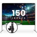 KHOMO GEAR Projector Screen and Stand with Height Adjustment (150")