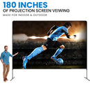 KHOMO GEAR Projector Screen and Stand with Height Adjustment (180")