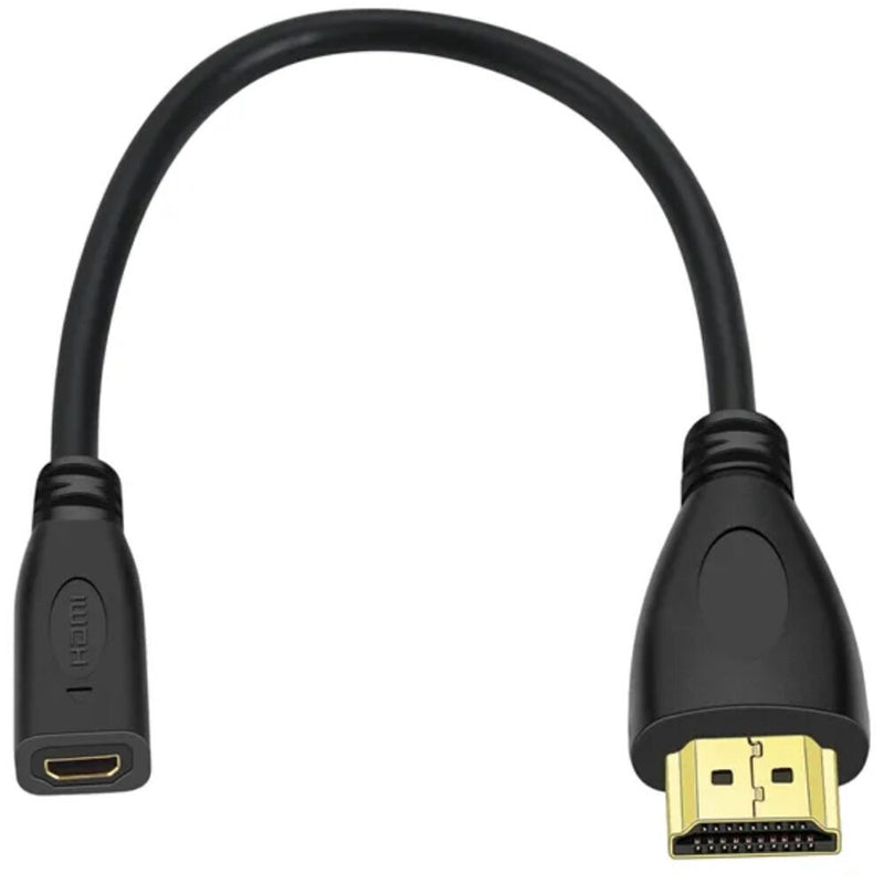 DigitalFoto Solution Limited Mini-HDMI Male to Micro-HDMI Female Adapter (7.8")