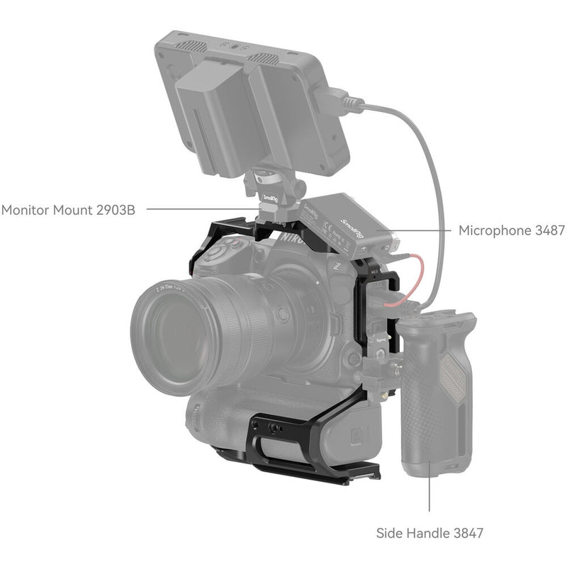 SmallRig Camera Cage for Nikon Z8 with MB-N12 Battery Grip