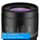 IRIX 150mm T3.0 Telephoto Cine Lens for Fuji X (Feet)